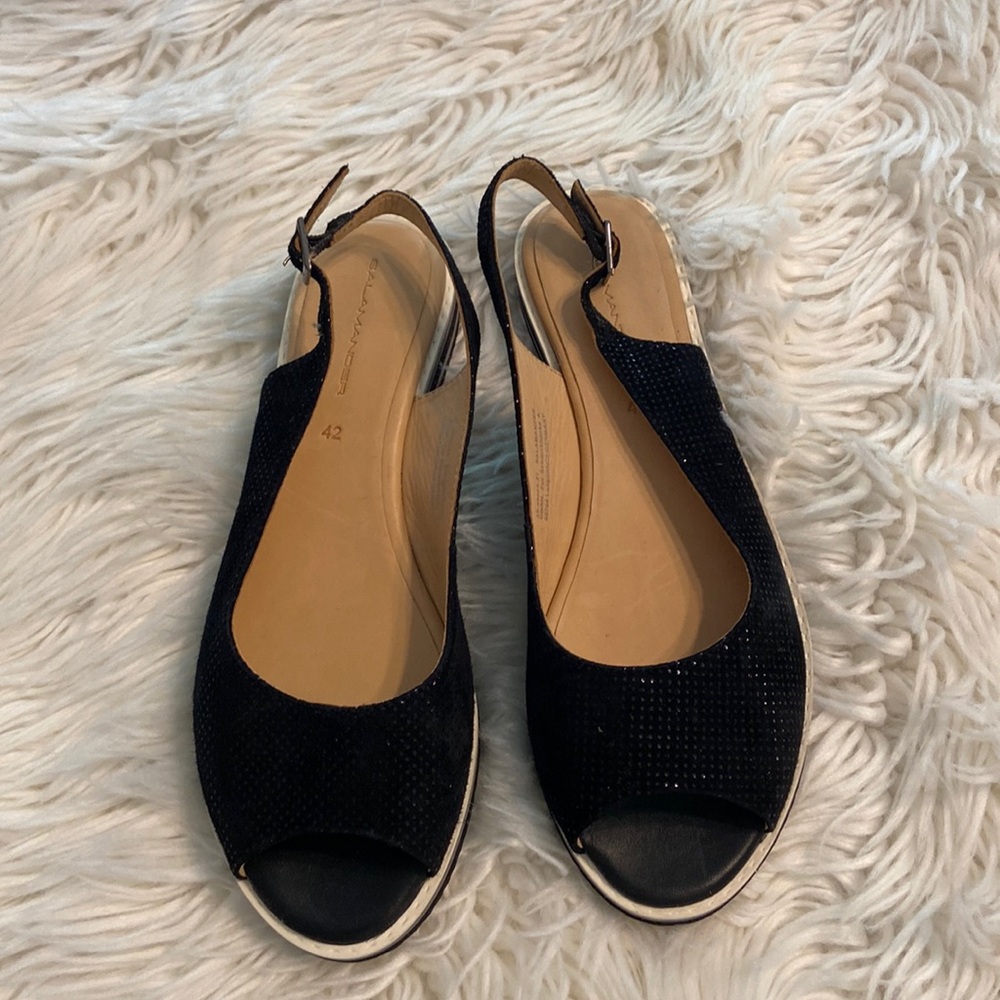 Salamander Sandals Made in Germany color black size EU42 see all photos BNWOT